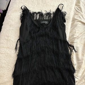 Black Fringe Dress